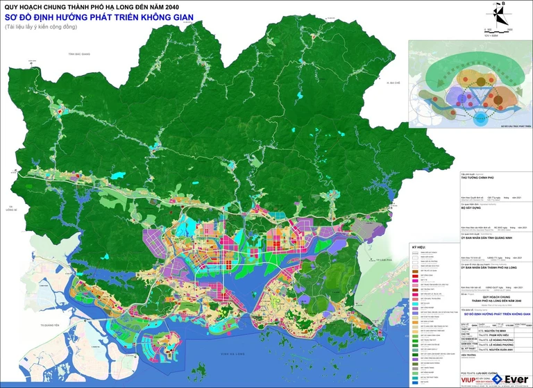 Bản đồ quy hoạch Thành phố Hạ Long