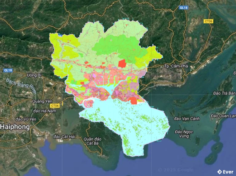 Bản đồ quy hoạch Thành phố Hạ Long