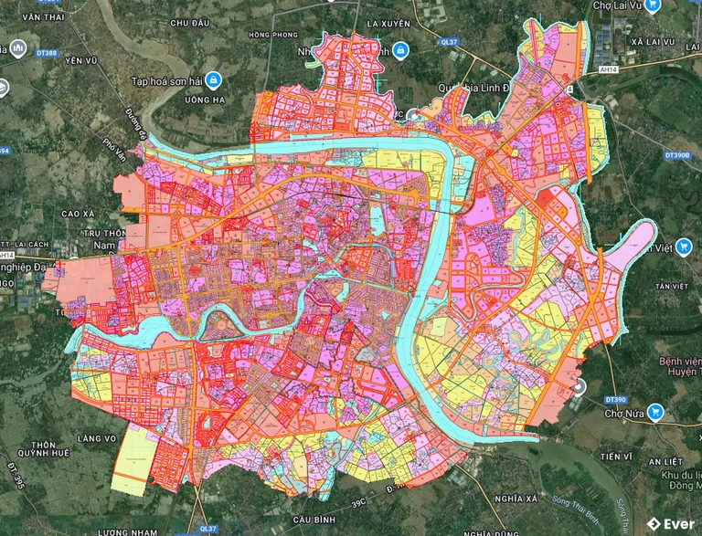 Bản đồ quy hoạch Thành phố Hải Dương