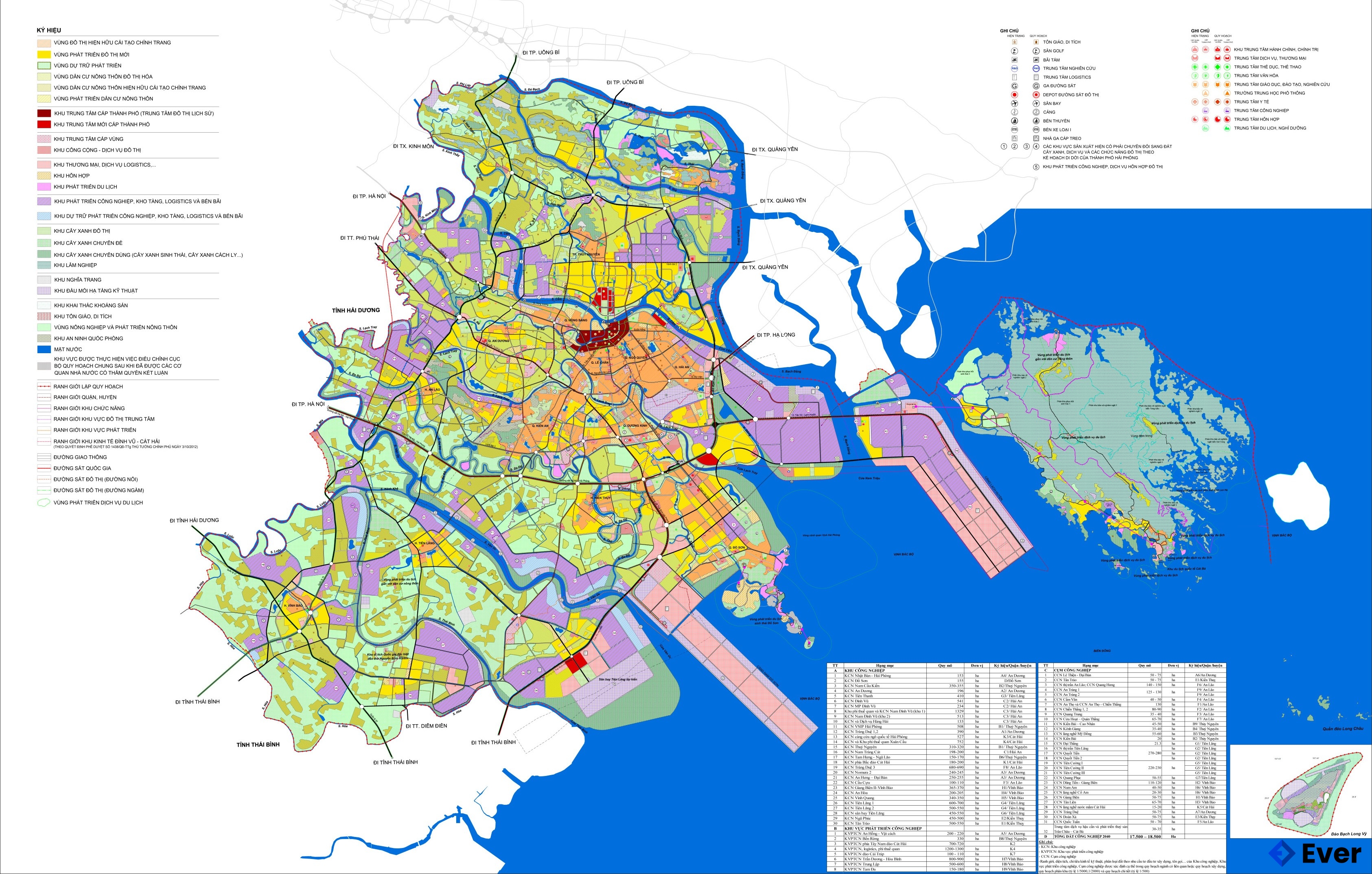 Bản đồ quy hoạch Thành phố Hải Phòng