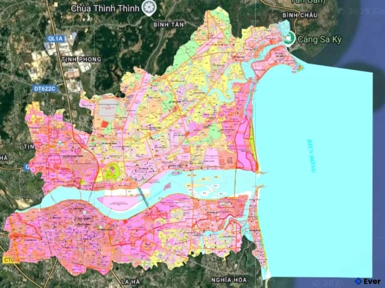 Bản đồ quy hoạch thành phố Quảng Ngãi