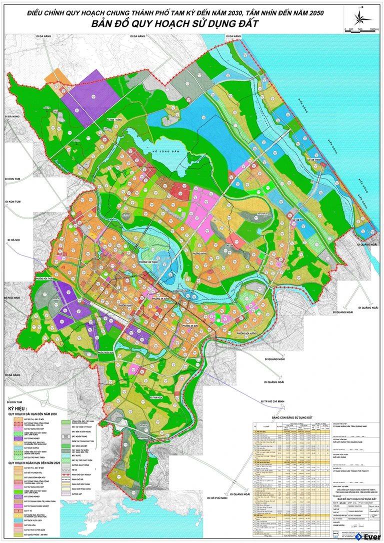 Bản đồ quy hoạch Thành phố Tam Kỳ