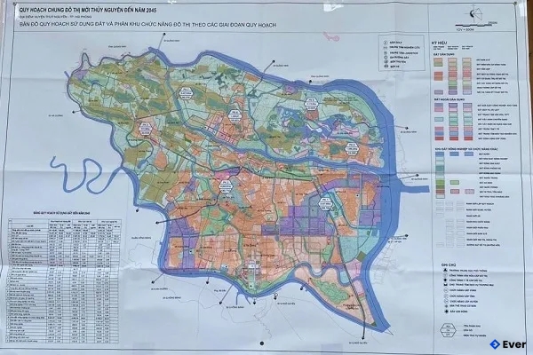Bản đồ quy hoạch Thành phố Thủy Nguyên