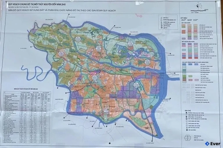Bản đồ quy hoạch Thành phố Thủy Nguyên