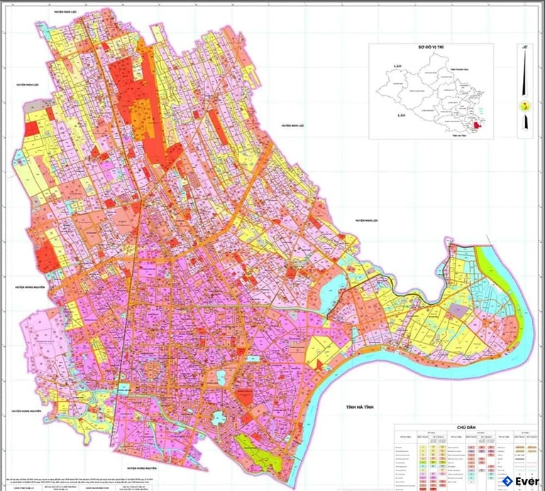 Bản đồ quy hoạch Thành phố Vinh