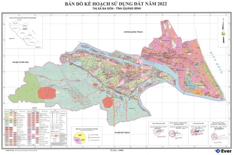 Bản đồ quy hoạch Thị xã Ba Đồn