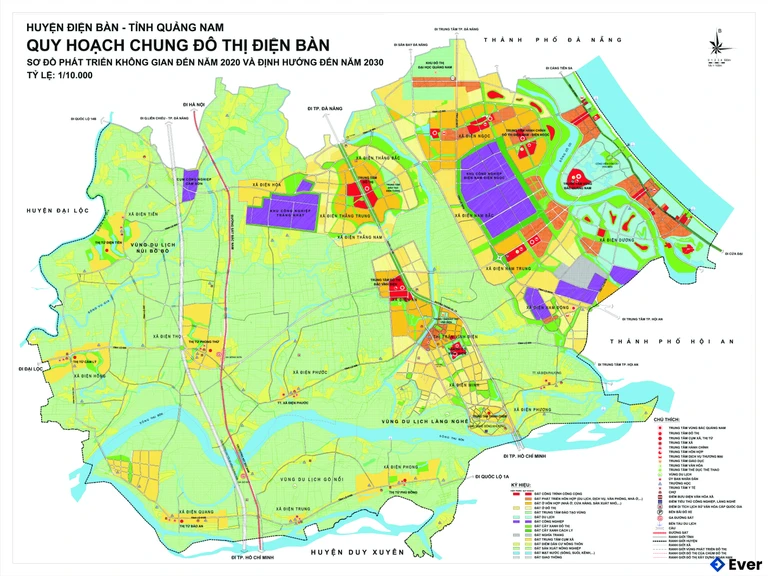 Bản đồ quy hoạch Thị xã Điện Bàn