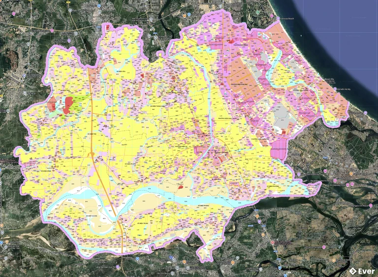 Bản đồ quy hoạch thị xã Điện Bàn