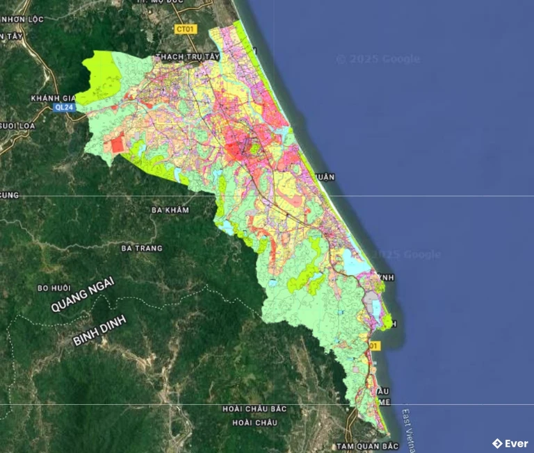 Bản đồ quy hoạch Thị xã Đức Phổ