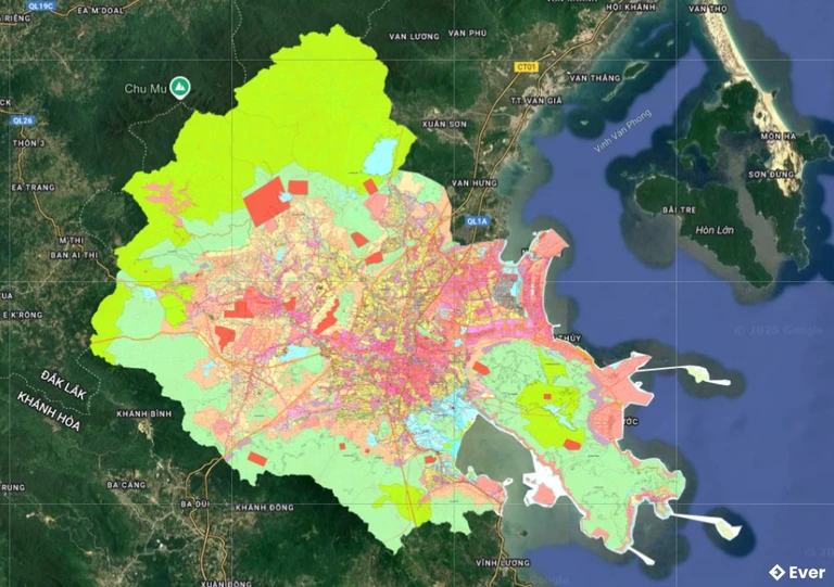 Bản đồ quy hoạch Thị xã Ninh Hòa