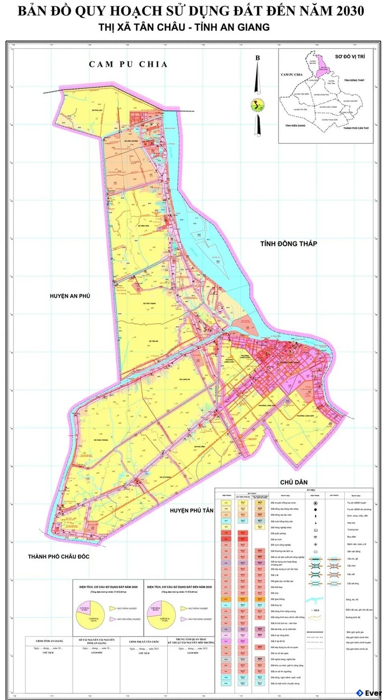 Bản đồ quy hoạch Thị xã Tân Châu