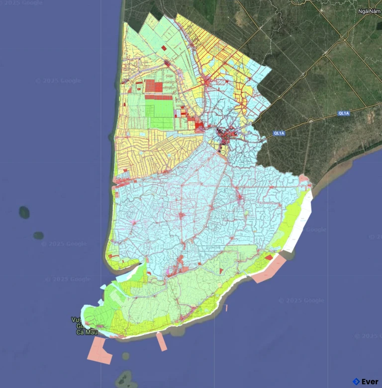 Bản đồ quy hoạch Tỉnh Cà Mau