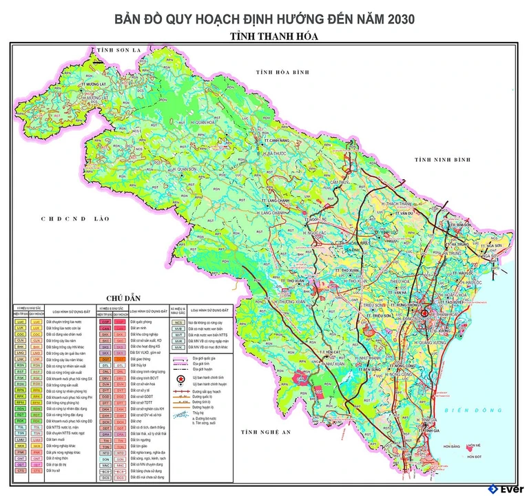 Bản đồ quy hoạch Tỉnh Thanh Hóa