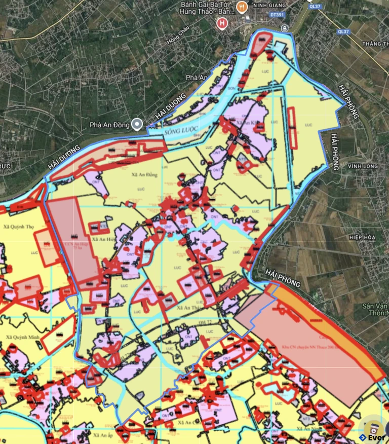 Bản đồ quy hoạch xã A Sào