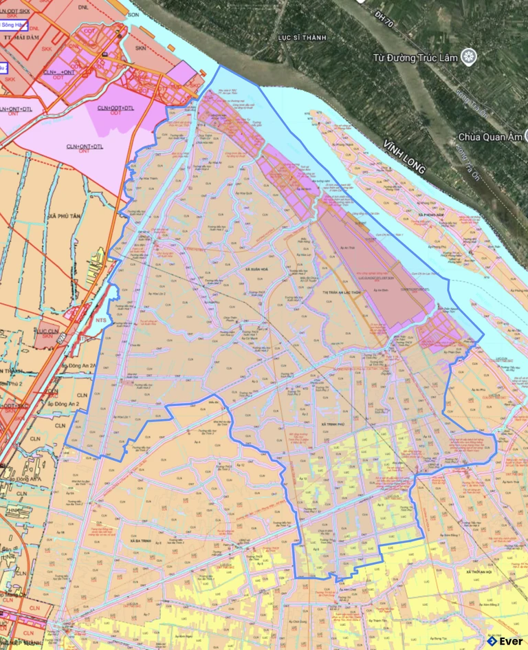 Bản đồ quy hoạch xã An Lạc Thôn