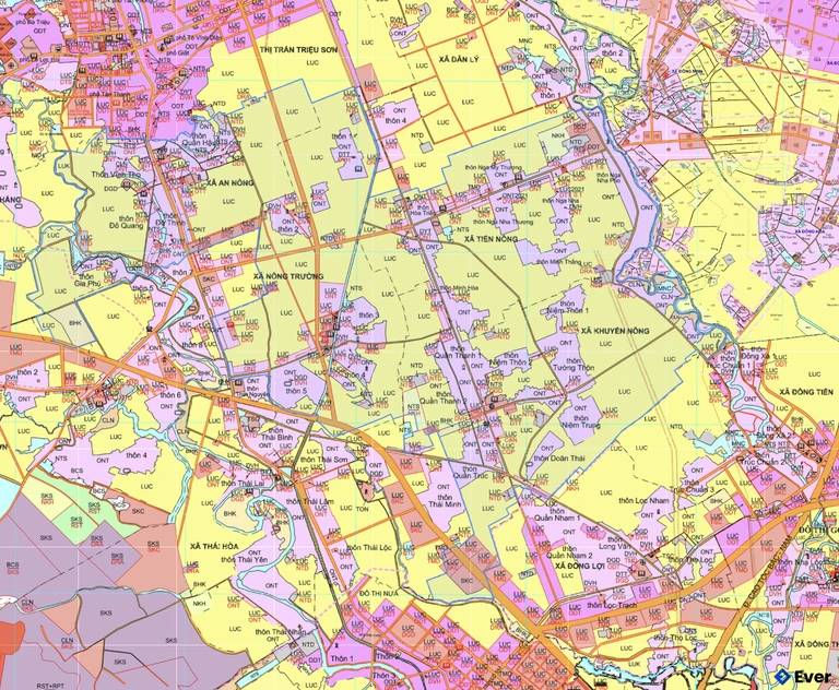 Bản đồ quy hoạch xã An Nông