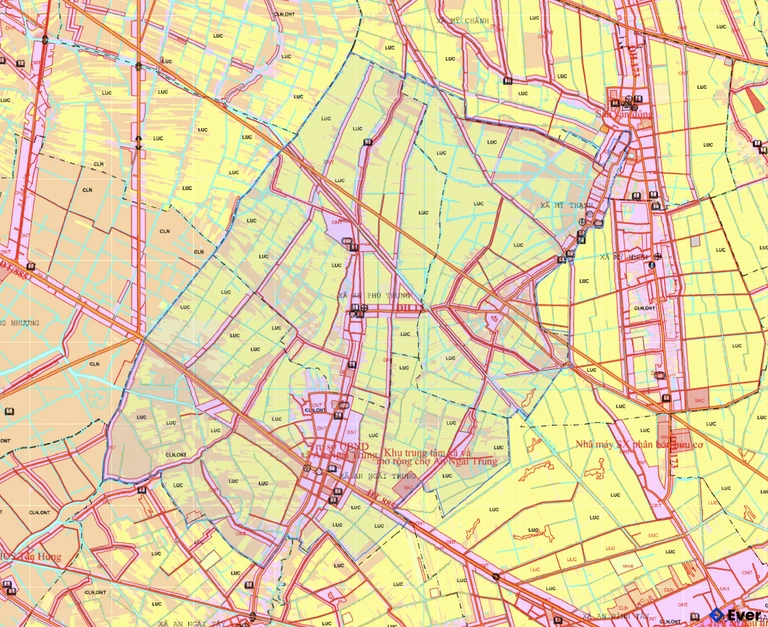 Bản đồ quy hoạch xã An Trung