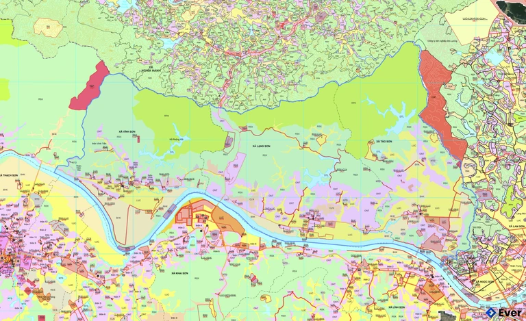 Bản đồ quy hoạch xã Anh Sơn Đông