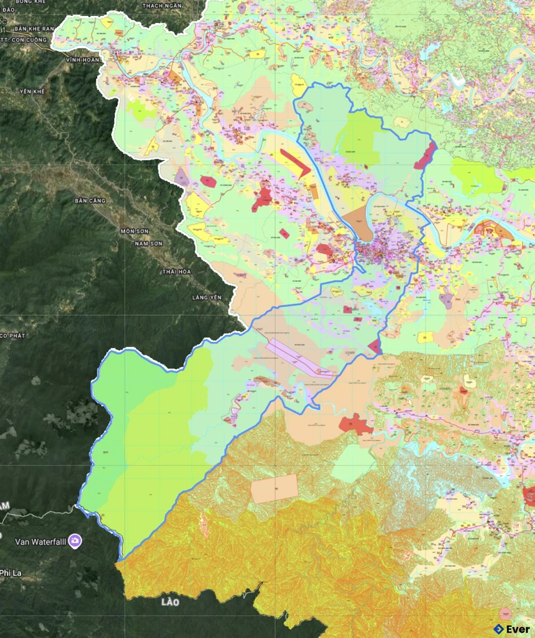 Bản đồ quy hoạch xã Anh Sơn