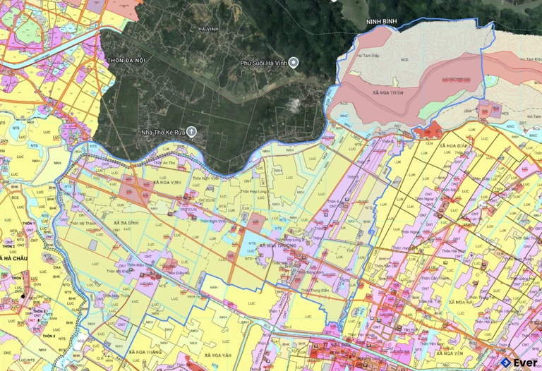 Bản đồ quy hoạch xã Ba Đình