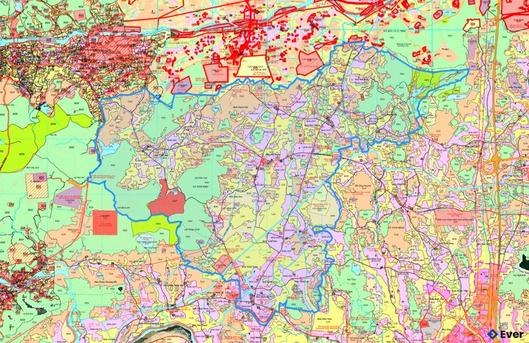 Bản đồ quy hoạch xã Ba Gia