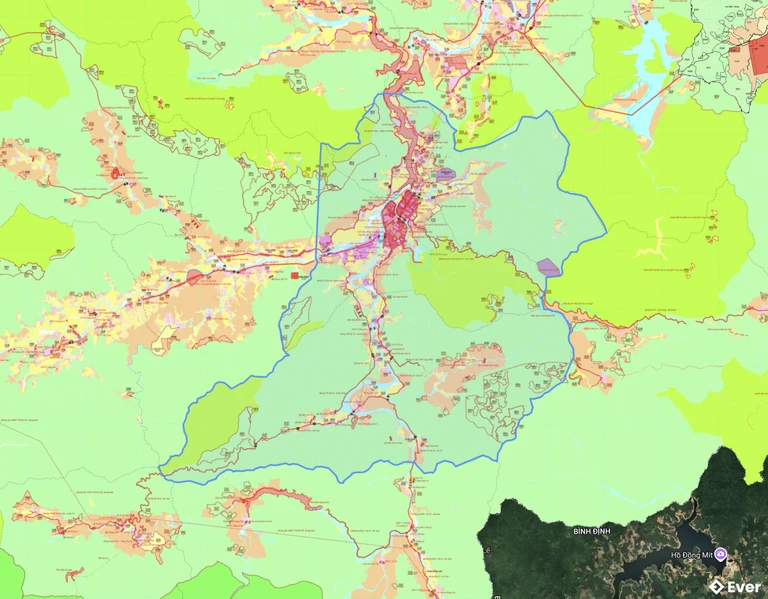 Bản đồ quy hoạch xã Ba Tơ