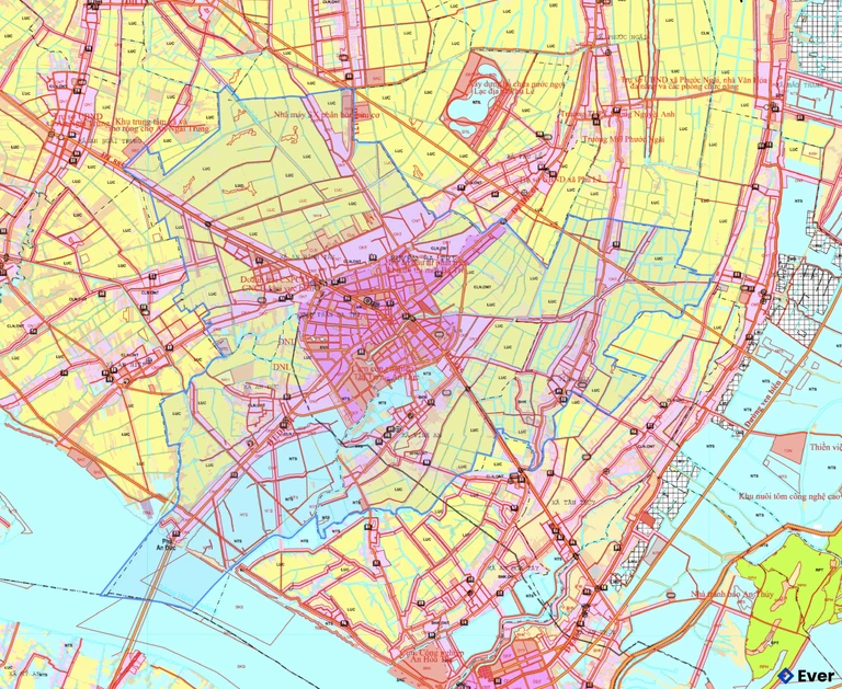 Bản đồ quy hoạch xã Ba Tri