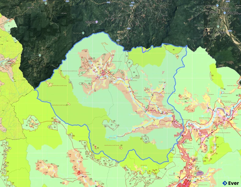 Bản đồ quy hoạch xã Ba Vinh