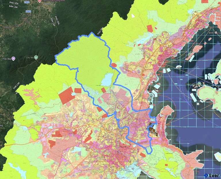 Bản đồ quy hoạch xã Bắc Ninh Hòa