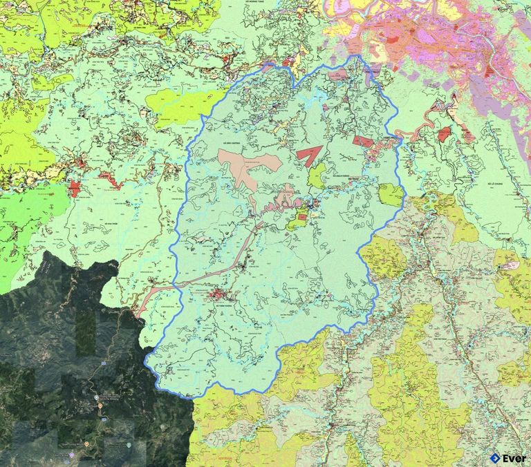 Bản đồ quy hoạch xã Bạch Đằng