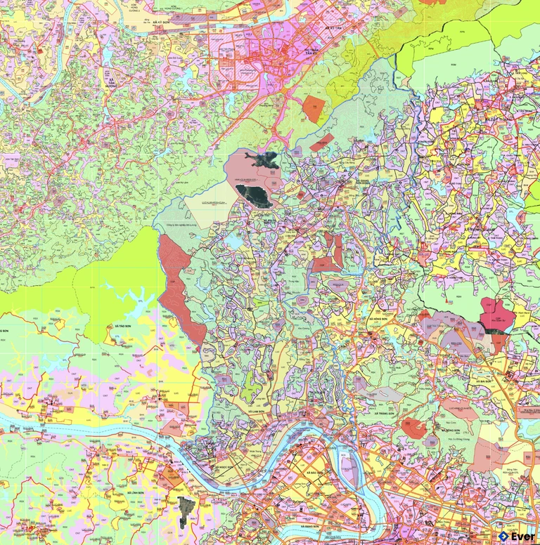 Bản đồ quy hoạch xã Bạch Ngọc