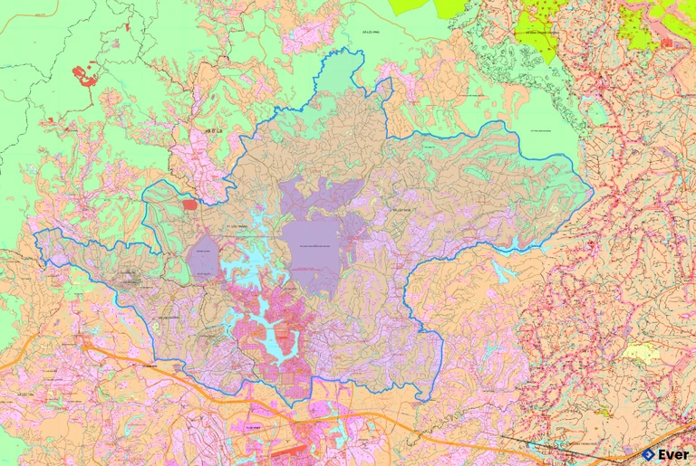 Bản đồ quy hoạch xã Bảo Lâm 1