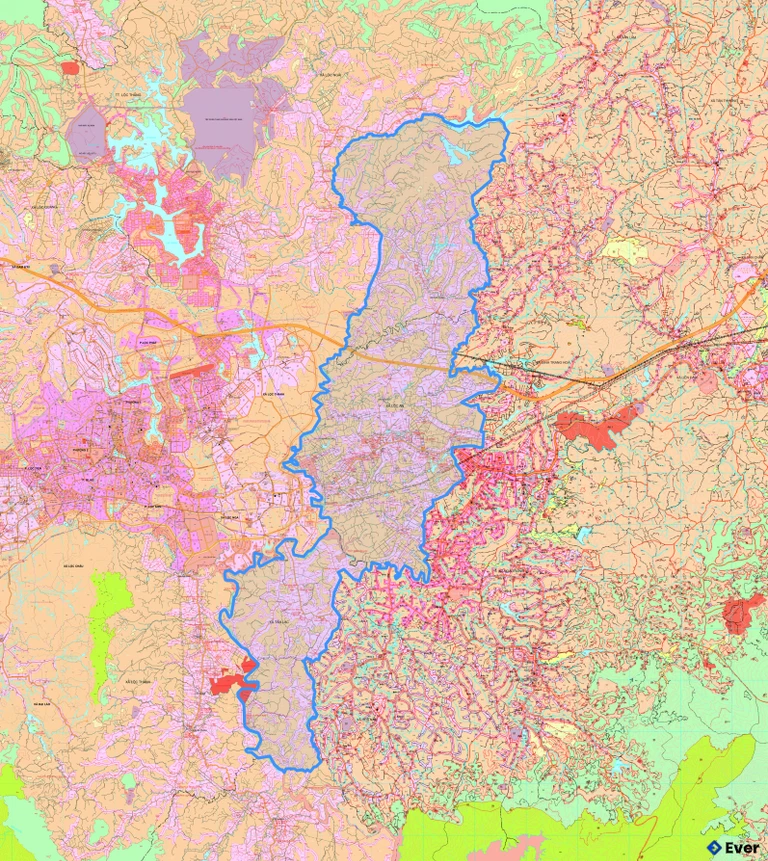 Bản đồ quy hoạch xã Bảo Lâm 2