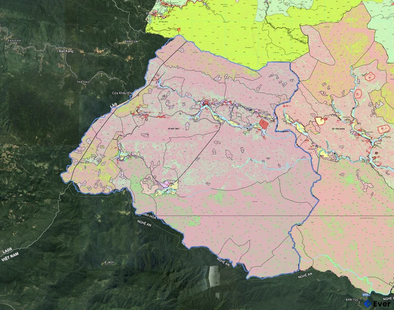 Bản đồ quy hoạch xã Bát Mọt