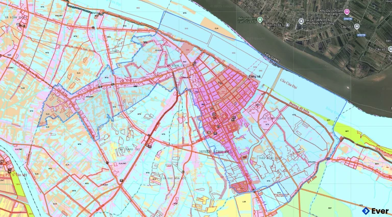 Bản đồ quy hoạch xã Bình Đại