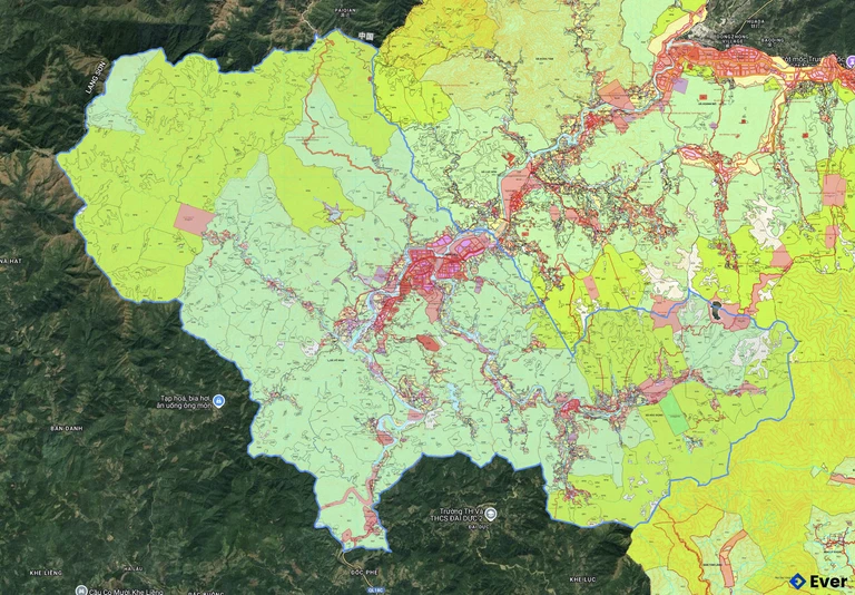 Bản đồ quy hoạch xã Bình Liêu