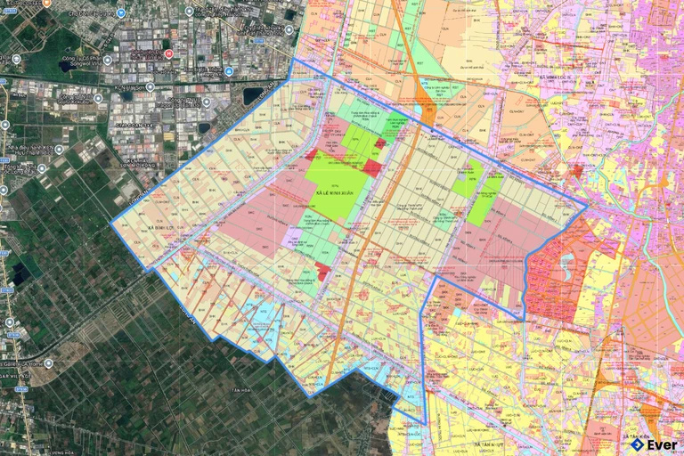 Bản đồ quy hoạch xã Bình Lợi