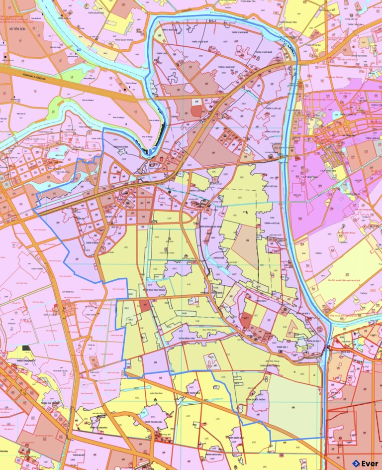 Bản đồ quy hoạch xã Bình Lục