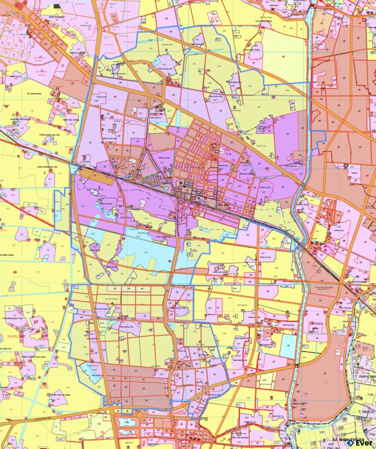 Bản đồ quy hoạch xã Bình Mỹ