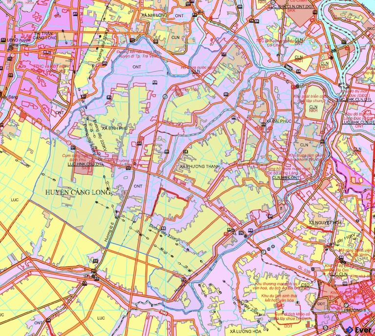 Bản đồ quy hoạch xã Bình Phú