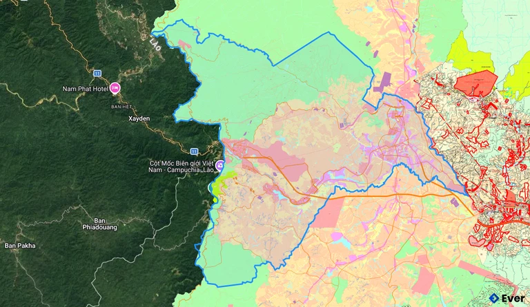 Bản đồ quy hoạch xã Bờ Y