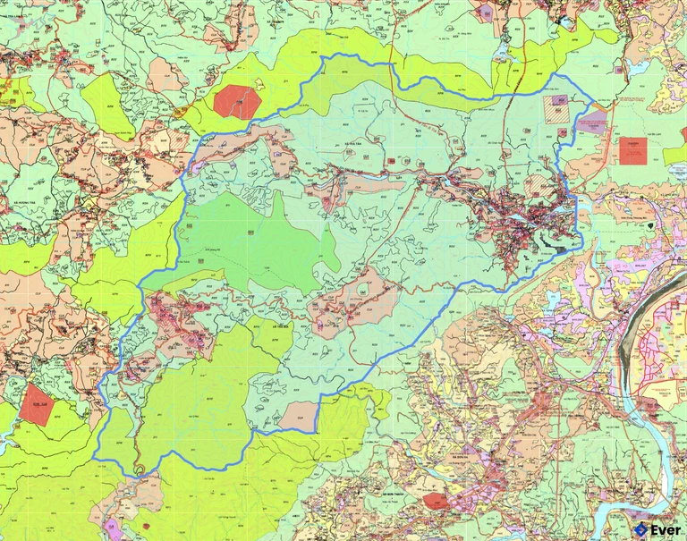Bản đồ quy hoạch xã Cà Đam