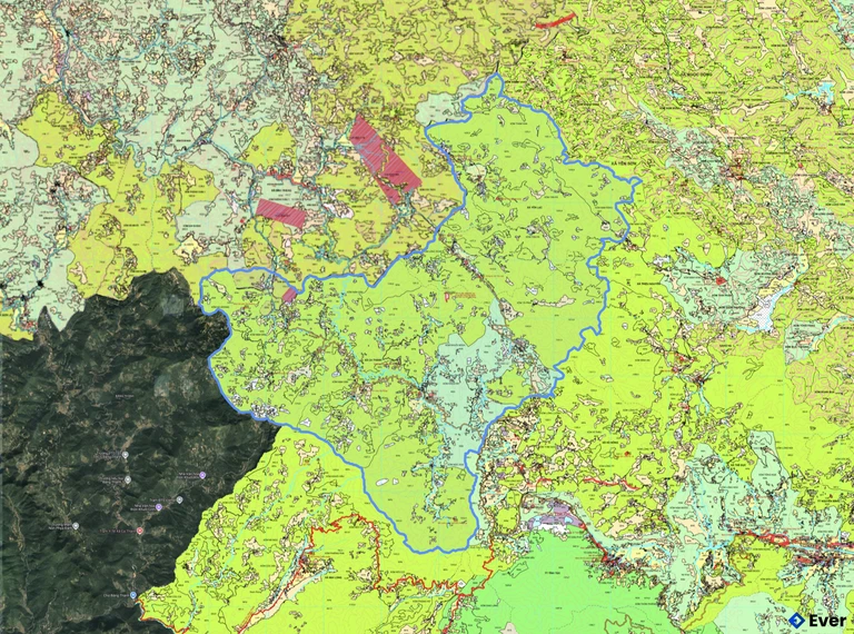 Bản đồ quy hoạch xã Ca Thành