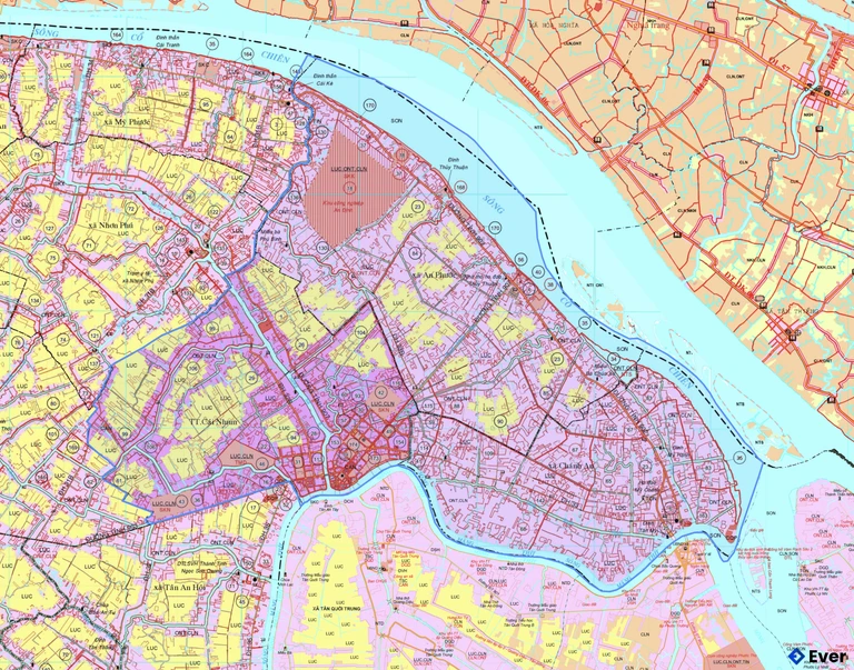 Bản đồ quy hoạch xã Cái Nhum