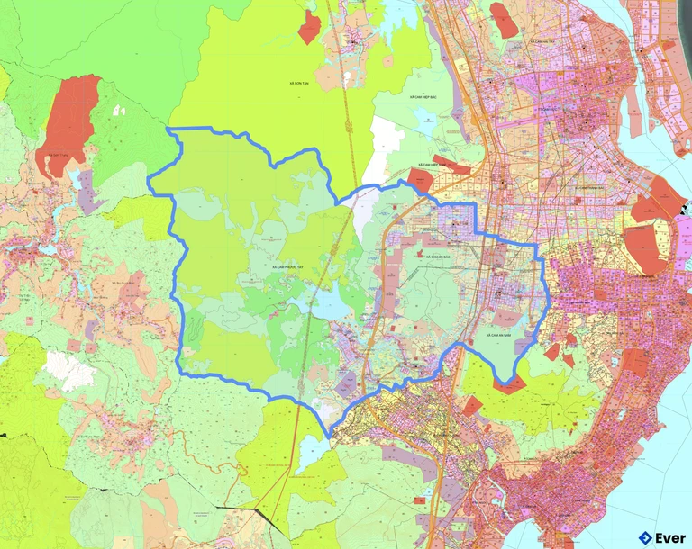 Bản đồ quy hoạch xã Cam An