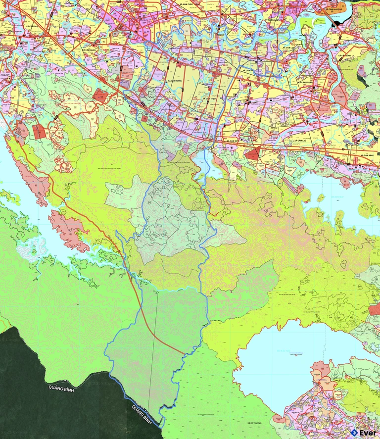 Bản đồ quy hoạch xã Cẩm Hưng