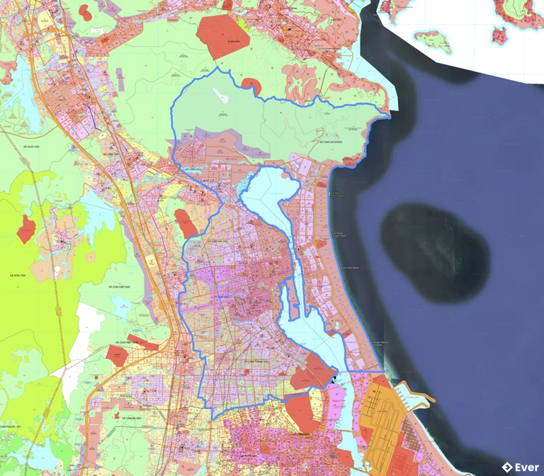 Bản đồ quy hoạch xã Cam Lâm