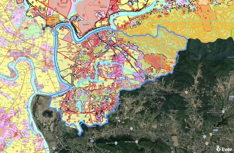 Bản đồ quy hoạch xã Cẩm Lý