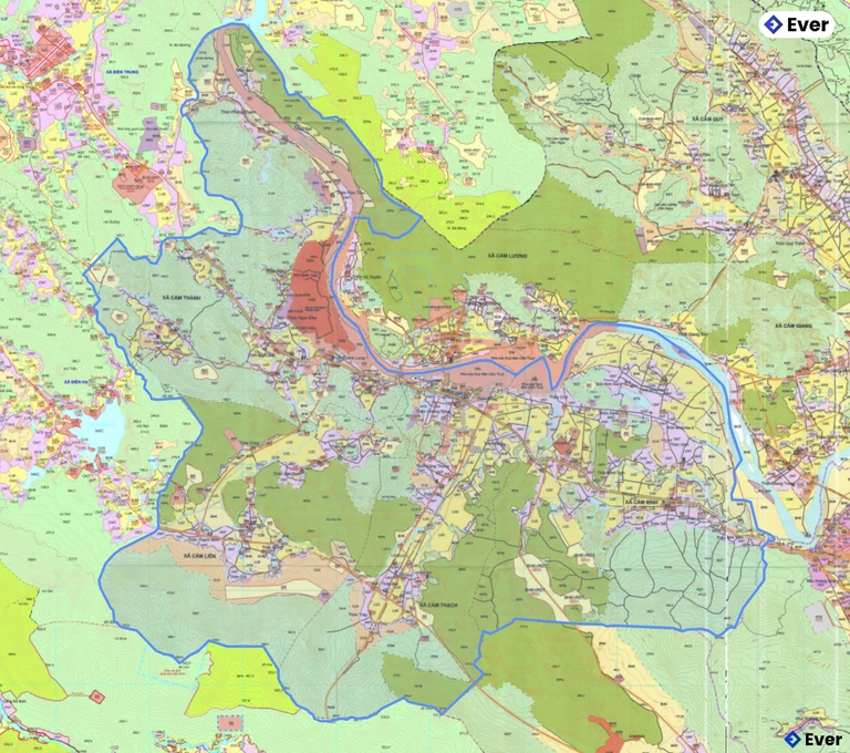 Bản đồ quy hoạch xã Cẩm Thạch
