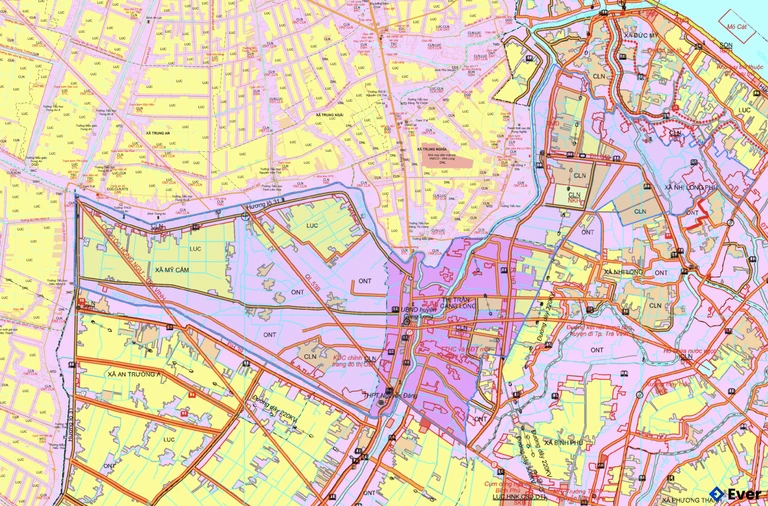Bản đồ quy hoạch xã Càng Long